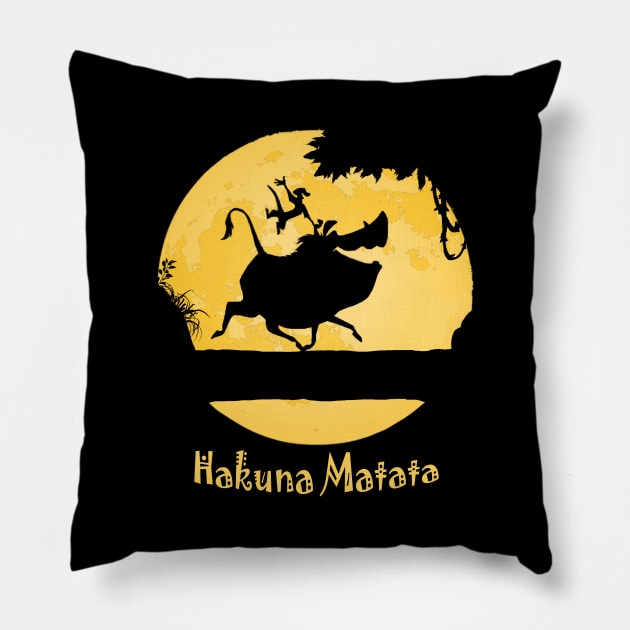 Hakuna Matata Pillow by Night9