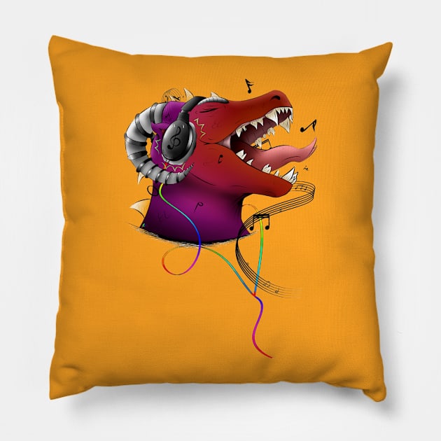 Rockon Dragon Pillow by Draconx