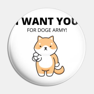 Doge Army Pin