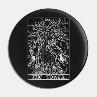 The Tower Tarot Card Tree of Life Pin