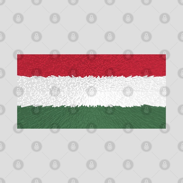 Extruded flag of Hungary by DrPen