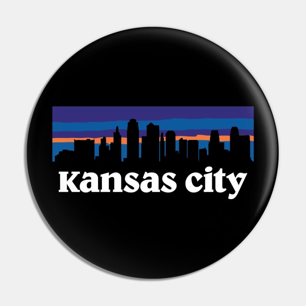 Kansas City Skyline Pin by bellamuert3