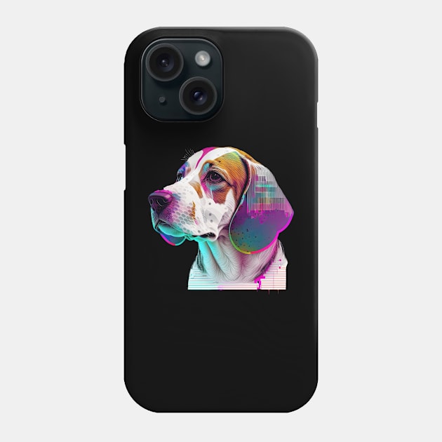 Vaporwave Beagle Phone Case by JayD World