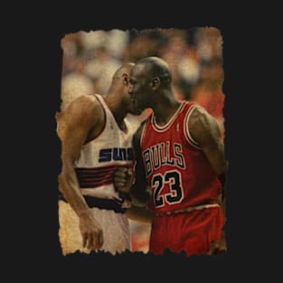 Charles Barkley #34 vs Michael Jordan #23 T-Shirt