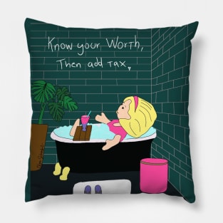 Know your worth Polly pocket Olga Schembri Pillow