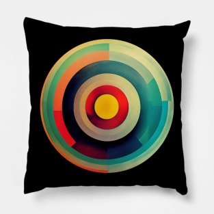 Painted Concentric Circles Pillow