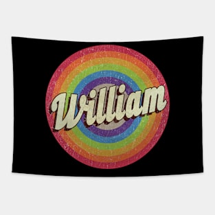 Rainbow Vintage 80s - william Tapestry