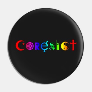 Coresist Interfaith Rainbow Pin