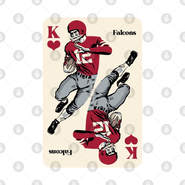 Atlanta Falcons King of Hearts by Rad Love