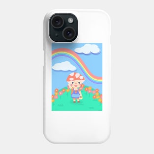 Fongy hongo kawaii infantil en el jardin Phone Case