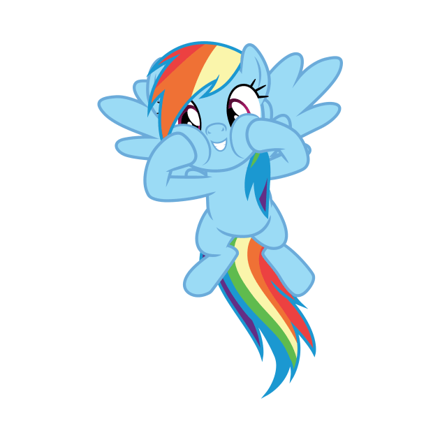 Rainbow Dash squishy cheeks by CloudyGlow