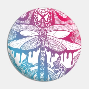 Dual Color Circle of the Dragonfly Pin