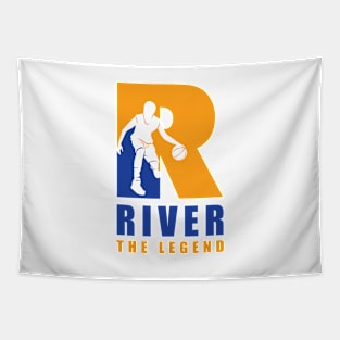 River Custom Player Basketball Your Name The Legend Tapestry