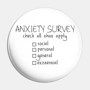Anxiety Checklist (light) Pin