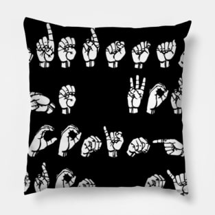 ASL American Sign language Pillow