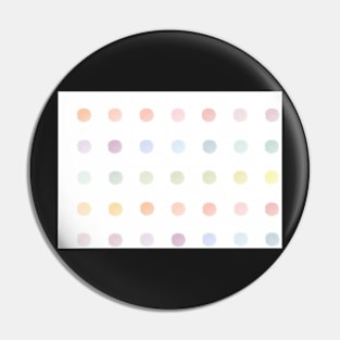 Pastel Watercolor Dots Pin