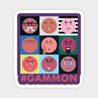 #GAMMON - HASHTAG GAMMON - WALL OF GAMMON Magnet