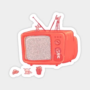 Snow TV Magnet