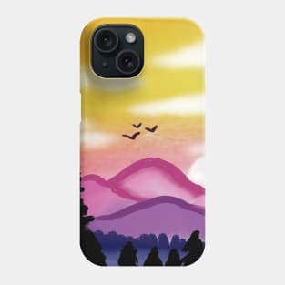 Pink Mountain Phone Case