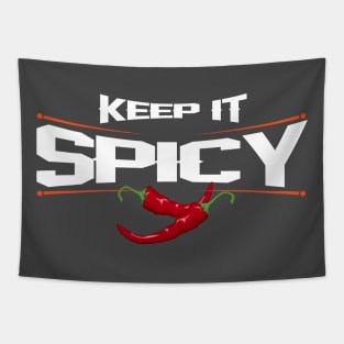 Keep it Spicy Pepper Eating Tapestry