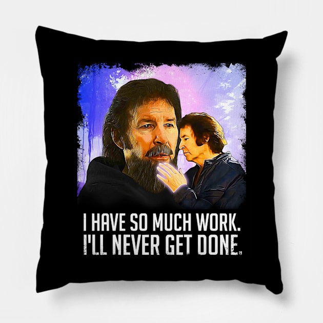 So Much Work Pillow by Amaenta