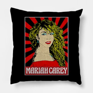 Mariah Carey Christmas Pop Art Pillow