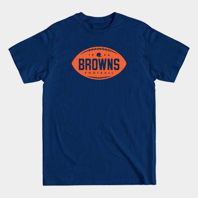 Disover Vintage Football Shape - Cleveland Browns (Orange Browns Wordmark) - Cleveland Browns - T-Shirt