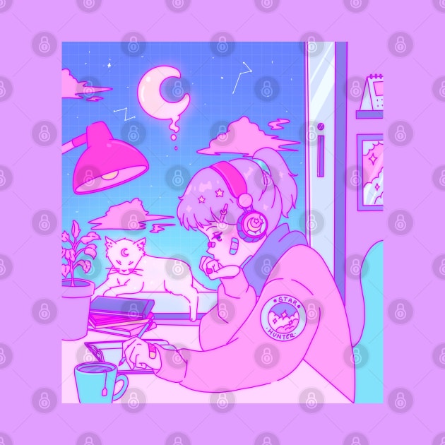 Aesthetic LO-FI Girl by Bunnytone