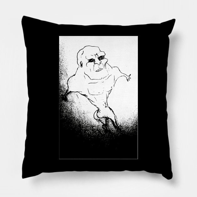 Muscles From The Void Pillow by Ponk Sonk