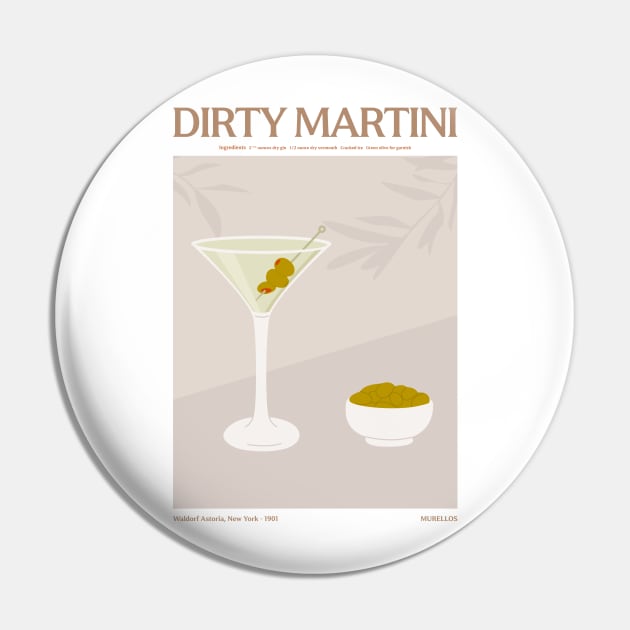 Dirty Martini Pin by MurellosArt