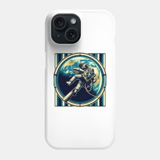 Astronaut Earth Orbit Tee Phone Case