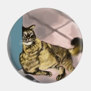 Cat posted up Pin