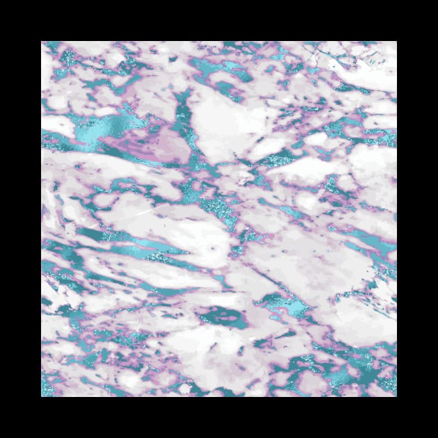 Marble Pattern Aesthetic Purple Blue Teal by jodotodesign