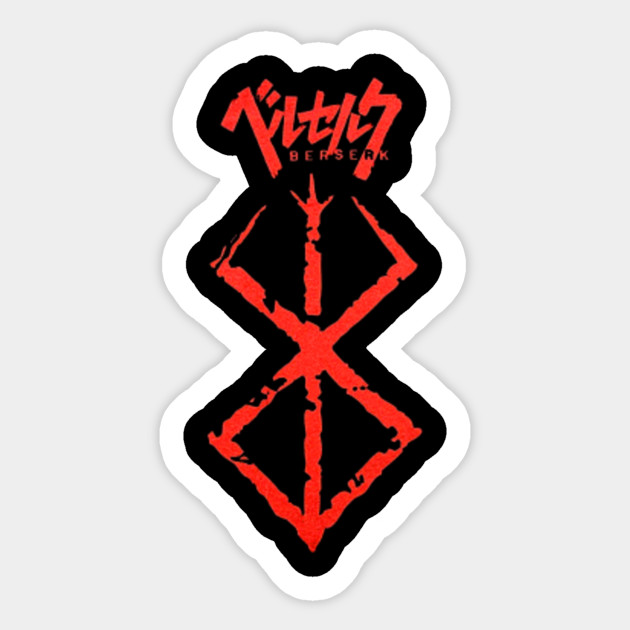 Berserk Japanese Logo Berserk Sticker Teepublic Uk