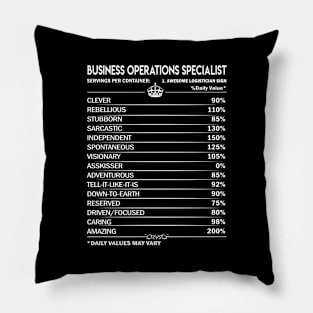 Business Operations Specialist T Shirt - Business Operations Specialist Factors Daily Gift Item Tee Pillow