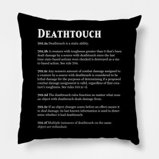 Magic the Gathering - Keyword Deathtouch Rules Text Pillow