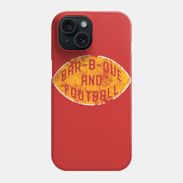 Bar-b-que and Football - Red & Gold Phone Case by Samson_Co