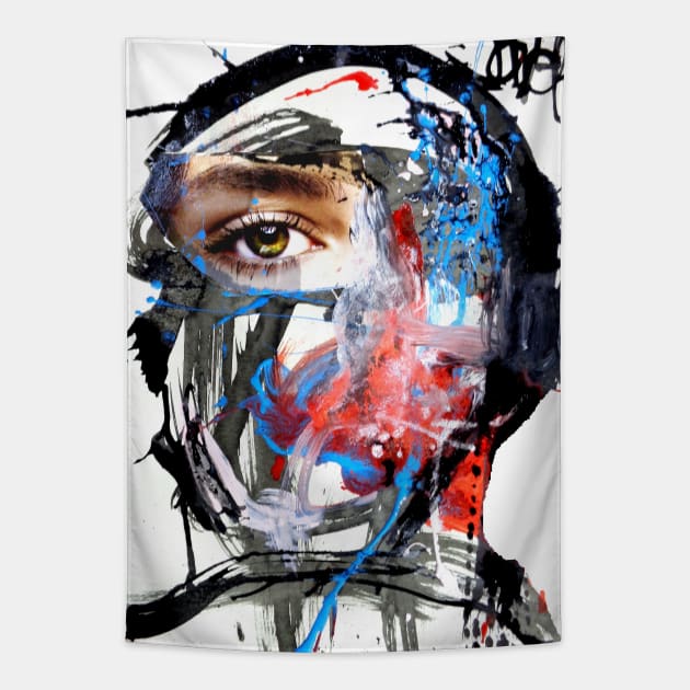 New Face Tapestry by Loui Jover 