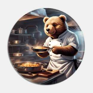 Teddy as a Chef Pin