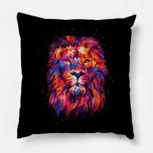 Abstract King Lion Pillow