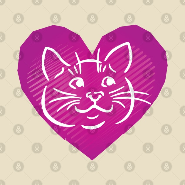 Cat Heart Love by DJOU