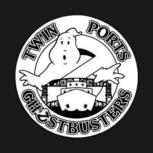 Twin Ports Ghostbusters Logo Black & White T-Shirt