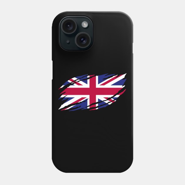 united kingdom flag Phone Case by s4rt4