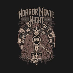 Horror Movie Night - Tarotvision (beige) T-Shirt