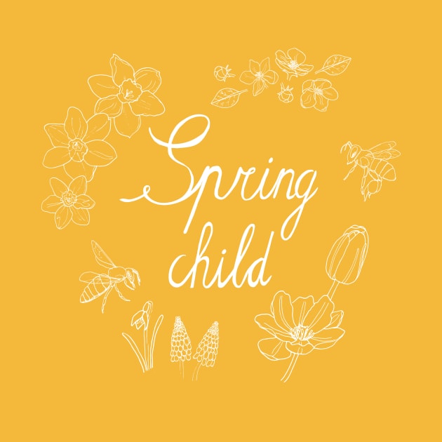 Spring child (white) by MarjolijndeWinter