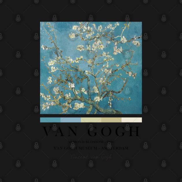 Vincent Van Gogh Almond Blossom, Famous Painting, Exhibition Wall Art by VanillaArt