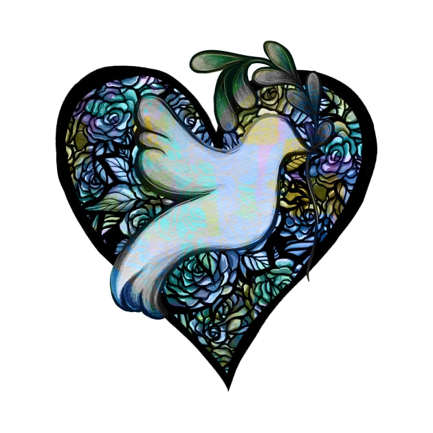 Pretty Peace Dove by bubbsnugg