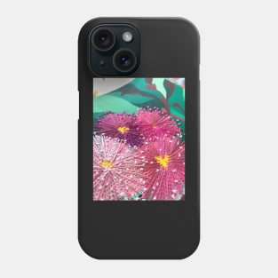 Pink Gum Flowers by Leah Gay Phone Case