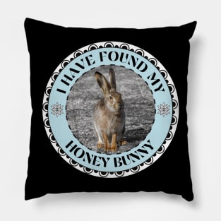 I Have Wound My Honey Bunny with Rabbit Photography Pillow