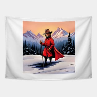 Teddy Canadian Mountie Tapestry